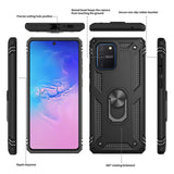 LeYi for Samsung Galaxy S10 Lite/A91/M80S Case with Glass Screen Protector Replacement, Military-Grade Shockproof Magnetic Ring Stand Cell Android Case Cover