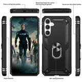 LeYi for Samsung Galaxy A16 Phone Case, Samsung A16 Phone Case with Glass Screen Protector Replacement, Military-Grade Shockproof Magnetic Ring Stand Cell Android Case Cover