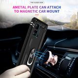 LeYi for Samsung Galaxy A71 5G Phone Case, Samsung A71 5G Phone Case with Glass Screen Protector Replacement, Military-Grade Shockproof Magnetic Ring Stand Cell Android Case Cover