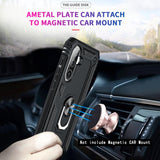 LeYi for Samsung Galaxy A56 5G Case with Glass Screen Protector Replacement, Military-Grade Shockproof Magnetic Ring Stand Cell Android Case Cover