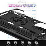 LeYi for Motorola Moto G Stylus 5G 2024 Case, Motorola G Stylus 5G 2024 Phone Case with Glass Screen Protector Replacement, Military-Grade Shockproof Magnetic Ring Stand Cell Android Case Cover