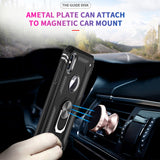LeYi for iPhone X Case/iPhone XS Phone Case with Glass Screen Protector Replacement, Military-Grade Shockproof Magnetic Ring Stand Cell Android Case Cover