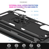 LeYi for Motorola Moto G 5G 2022 Case, Motorola G 2022 Phone Case with Glass Screen Protector Replacement, Military-Grade Shockproof Magnetic Ring Stand Cell Android Case Cover