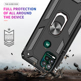 LeYi for Motorola Moto G Stylus 5G 2021 Case, Motorola G Stylus 5G 2021 Phone Case with Glass Screen Protector Replacement, Military-Grade Shockproof Magnetic Ring Stand Cell Android Case Cover