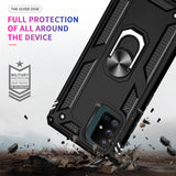 LeYi for Samsung Galaxy A71 5G Phone Case, Samsung A71 5G Phone Case with Glass Screen Protector Replacement, Military-Grade Shockproof Magnetic Ring Stand Cell Android Case Cover
