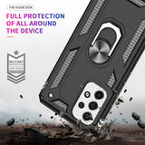 LeYi for Samsung Galaxy A53 Phone Case, Samsung A53 Phone Case with Glass Screen Protector Replacement, Military-Grade Shockproof Magnetic Ring Stand Cell Android Case Cover