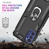 LeYi for Motorola Moto G 5G 2022 Case, Motorola G 2022 Phone Case with Glass Screen Protector Replacement, Military-Grade Shockproof Magnetic Ring Stand Cell Android Case Cover