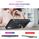 LeYi for Samsung Galaxy A56 5G Case with Glass Screen Protector Replacement, Military-Grade Shockproof Magnetic Ring Stand Cell Android Case Cover