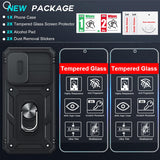 LeYi for Samsung Galaxy A56-5G Phone Case: Samsung A56 5G Case with Screen Protector X 2, Slide Camera Cover with Magnetic Stand, Heavy Duty Shockproof para A 56 Case for Women Girl