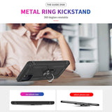 LeYi for Samsung Galaxy S10 Lite/A91/M80S Case with Glass Screen Protector Replacement, Military-Grade Shockproof Magnetic Ring Stand Cell Android Case Cover