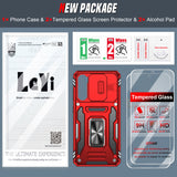 LeYi Compatible for Samsung Galaxy S21 FE Phone Case: Samsung S21 FE Case with Screen Protector 2 PCS, Heavy Duty Protection para S21 FE Case
