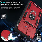 LeYi for Samsung Galaxy A12 Phone Case: Samsung Galaxy A12 Case with 2 Tempered Glass Screen Pro Maxtector, Slide Camera Cover, Ring Stand Holder, Heavy Duty Shockproof para Samsung Galaxy A 12 Cover for Women Girl