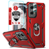 LeYi for Motorola Moto G Stylus 5G 2024 Case, Motorola G Stylus 5G 2024 Phone Case with Glass Screen Protector Replacement, Military-Grade Shockproof Magnetic Ring Stand Cell Android Case Cover