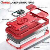 LeYi for iPhone 15 Plus 5G Phone Case:iPhone 15 Plus 5G Case with Screen Protector X 2, Slide Camera Cover with Magnetic Stand, Heavy Duty Shockproof para i Phone 15 Plus Case for Women Girl