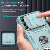 LeYi for Samsung Galaxy A25 5G Phone Case: Samsung Galaxy A25 Case with 2 Tempered Glass Screen Pro Maxtector, Slide Camera Cover, Ring Stand Holder, Heavy Duty Shockproof para Samsung Galaxy A25 Cover for Women Girl