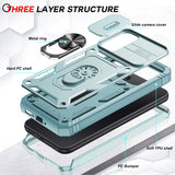 LeYi for Samsung Galaxy A34 5G Phone Case: Samsung Galaxy A34 Case with 2 Tempered Glass Screen Pro Maxtector, Slide Camera Cover, Ring Stand Holder, Heavy Duty Shockproof para Samsung Galaxy A34 Cover for Women Girl