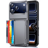 LeYi for iPhone-17-Pro Wallet Case: Card Holder Cover Funda para Military Grade Heavy Duty Protective Women Phone17 Pro case