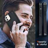 LeYi for iPhone 12/12 Pro Case with Screen Protector, Dual Layer Protective Hard PC Back & Soft Bumper Resilient Shock Absorb Case Cover for iPhone 12/12 Pro Phone