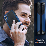 LeYi for iPhone XR Case with Screen Protector, Dual Layer Protective Hard PC Back & Soft Bumper Resilient Shock Absorb Case Cover for iPhone XR Phone