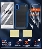LeYi for iPhone XR Case with Screen Protector, Dual Layer Protective Hard PC Back & Soft Bumper Resilient Shock Absorb Case Cover for iPhone XR Phone
