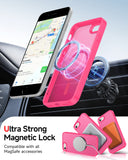 LeYi for iPhone SE Case iPhone 8 Phone Cases with Screen Protector X2 Camera CoverX2 iPhone 7 Case SE3 3rd Generation 2022 SE2 2nd Gen 2020 for Magsafe Magnetic Girls Kids iPhone8 iPhone7