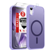 LeYi for iPhone XR Phone Case with Screen Protector X2 Camera Cover X2 MagSafe Compatible Magnetic Protective i iphoneXR Case Slim Rugged Heavy Duty Girls Women Funda para 10XR
