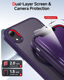 LeYi for iPhone XR Phone Case with Screen Protector X2 Camera Cover X2 MagSafe Compatible Magnetic Protective i iphoneXR Case Slim Rugged Heavy Duty Girls Women Funda para 10XR