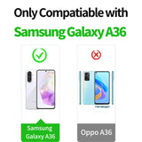 LeYi for Samsung Galaxy A36-5G Phone Case: Samsung A36 5G Case with Screen Protector X 2, Slide Camera Cover with Magnetic Stand, Heavy Duty Shockproof para A 36 Case for Women Girl