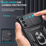 LeYi for Samsung Galaxy S21 Phone Case: Samsung S21 5G Case, Slide Camera Cover with Magnetic Stand, Heavy Duty Shockproof para S 21 Case for Women Girl