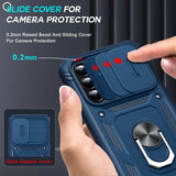 LeYi for Samsung Galaxy A56-5G Phone Case: Samsung A56 5G Case with Screen Protector X 2, Slide Camera Cover with Magnetic Stand, Heavy Duty Shockproof para A 56 Case for Women Girl