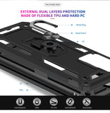 LeYi for Samsung Galaxy A52 5G Case with Glass Screen Protector Replacement, Military-Grade Shockproof Magnetic Ring Stand Cell Android Case Cover