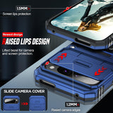 LeYi for Google Pixel 9 Pro XL Phone Case, with Camera Lens Cover Slider, Ring Stand Holder Military Grade Protective Shockproof Armour Cover for for Google Pixel 9 Pro XL