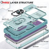 LeYi for Samsung Galaxy S23 FE 5G Phone Case: Samsung S23 FE 5G Case with Screen Protector X 2, Slide Camera Cover with Magnetic Stand, Heavy Duty Shockproof para S 23 FE Case for Women Girl