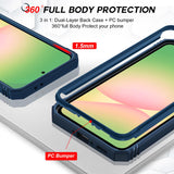 LeYi for Samsung Galaxy A56-5G Phone Case: Samsung A56 5G Case with Screen Protector X 2, Slide Camera Cover with Magnetic Stand, Heavy Duty Shockproof para A 56 Case for Women Girl