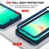 LeYi for Samsung Galaxy A26 5G Phone Case: Samsung Galaxy A26 Case with 2 Tempered Glass Screen Pro Maxtector, Slide Camera Cover, Ring Stand Holder, Heavy Duty Shockproof para Samsung Galaxy A26 Cover for Women Girl