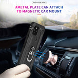 LeYi for Google Pixel 5 Case with Glass Screen Protector Replacement, Military-Grade Shockproof Magnetic Ring Stand Cell Android Case Cover