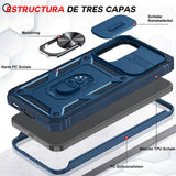 LeYi for Samsung Galaxy A56-5G Phone Case: Samsung A56 5G Case with Screen Protector X 2, Slide Camera Cover with Magnetic Stand, Heavy Duty Shockproof para A 56 Case for Women Girl