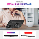 LeYi for Google Pixel 5 Case with Glass Screen Protector Replacement, Military-Grade Shockproof Magnetic Ring Stand Cell Android Case Cover