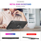 LeYi for Samsung Galaxy A70 Case with Glass Screen Protector Replacement, Military-Grade Shockproof Magnetic Ring Stand Cell Android Case Cover