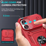 LeYi for iPhone 16 Plus Phone Case: iPhone 16 Plus Case with 2 Tempered Glass Screen Protector, Slide Camera Cover, Ring Stand Holder, Heavy Duty Shockproof para iPhone 16 Plus Cover for Women Girl