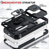 LeYi for iPhone 16 Pro Max Phone Case: iPhone 16 Pro Max Case with 2 Tempered Glass Screen Pro Maxtector, Slide Camera Cover, Ring Stand Holder, Heavy Duty Shockproof para iPhone 16 Pro Max Cover for Women Girl