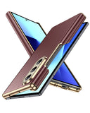LeYi for Samsung Galaxy Z Fold 7 Case with High Classy Luxury Leather