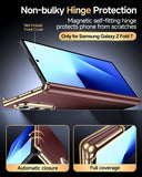 LeYi for Samsung Galaxy Z Fold 7 Case with High Classy Luxury Leather