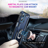 LeYi for Moto G Play 2024 Phone Case, Moto G Play 2024 Phone Case with Glass Screen Protector Replacement, Military-Grade Shockproof Magnetic Ring Stand Cell Android Case Cover