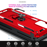 LeYi for Motorola Moto G Power 2024 Case, Motorola G Power 2024 Phone Case with Glass Screen Protector Replacement, Military-Grade Shockproof Magnetic Ring Stand Cell Android Case Cover