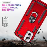 LeYi for Motorola Moto G Power 2024 Case, Motorola G Power 2024 Phone Case with Glass Screen Protector Replacement, Military-Grade Shockproof Magnetic Ring Stand Cell Android Case Cover