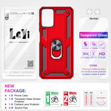 LeYi for Motorola Moto G Power 2024 Case, Motorola G Power 2024 Phone Case with Glass Screen Protector Replacement, Military-Grade Shockproof Magnetic Ring Stand Cell Android Case Cover