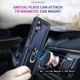 LeYi for Samsung Galaxy A06 Phone Case, Samsung A06 Phone Case with Glass Screen Protector Replacement, Military-Grade Shockproof Magnetic Ring Stand Cell Android Case Cover