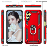 LeYi for Samsung Galaxy A25 5G Case with Glass Screen Protector Replacement, Military-Grade Shockproof Magnetic Ring Stand Cell Android Case Cover
