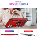 LeYi for Samsung Galaxy A25 5G Case with Glass Screen Protector Replacement, Military-Grade Shockproof Magnetic Ring Stand Cell Android Case Cover